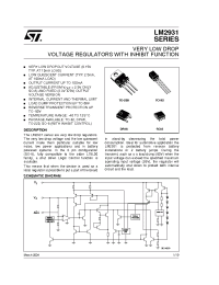 Datasheet LM2931 manufacturer STMicroelectronics
